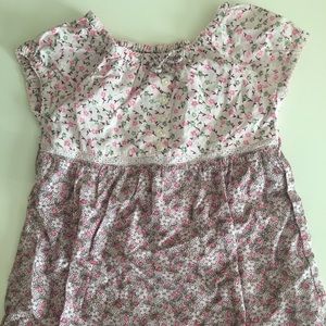 Babygap Pink Floral Shirtdress Top 5T / 5 years